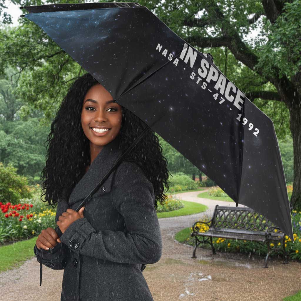 Mae Jemison Umbrella with NASA Spacesuit Portrait, First Black Woman - African Pride