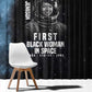 Mae Jemison Window Curtain with NASA Spacesuit Portrait, First Black Woman - African Pride