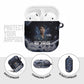 Mae Jemison AirPods Case with Space Portrait Design, Science Has No Boundaries Quote and DNA Book Elements - African Pride