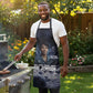 Mae Jemison Apron with Space Portrait Design, Science Has No Boundaries Quote and DNA Book Elements - African Pride