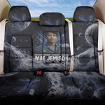 Mae Jemison Back Car Seat Cover with Space Portrait Design, Science Has No Boundaries Quote and DNA Book Elements - African Pride
