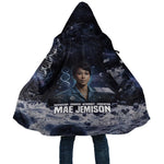 Mae Jemison Cloak with Space Portrait Design, Science Has No Boundaries Quote and DNA Book Elements - African Pride