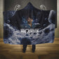 Mae Jemison Hooded Blanket with Space Portrait Design, Science Has No Boundaries Quote and DNA Book Elements - African Pride