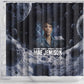 Mae Jemison Shower Curtain with Space Portrait Design, Science Has No Boundaries Quote and DNA Book Elements - African Pride