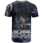 Mae Jemison T shirt with Space Portrait Design, Science Has No Boundaries Quote and DNA Book Elements - African Pride