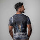 Mae Jemison T shirt with Space Portrait Design, Science Has No Boundaries Quote and DNA Book Elements - African Pride
