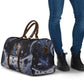 Mae Jemison Travel Bag with Space Portrait Design, Science Has No Boundaries Quote and DNA Book Elements - African Pride