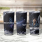 Mae Jemison Tumbler Cup with Space Portrait Design, Science Has No Boundaries Quote and DNA Book Elements - African Pride