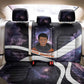 Mae Jemison Back Car Seat Cover Cartoon Astronaut Portrait, The Sky Is Not the Limit Quote and Galaxy Dreamer - African Pride