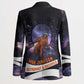 Mae Jemison Blazer Cartoon Astronaut Portrait, The Sky Is Not the Limit Quote and Galaxy Dreamer - African Pride