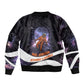Mae Jemison Bomber Jacket Cartoon Astronaut Portrait, The Sky Is Not the Limit Quote and Galaxy Dreamer - African Pride