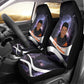 Mae Jemison Car Seat Cover Cartoon Astronaut Portrait, The Sky Is Not the Limit Quote and Galaxy Dreamer - African Pride