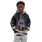 Mae Jemison Kid Hoodie Cartoon Astronaut Portrait, The Sky Is Not the Limit Quote and Galaxy Dreamer - African Pride