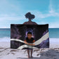 Mae Jemison Sarong Cartoon Astronaut Portrait, The Sky Is Not the Limit Quote and Galaxy Dreamer - African Pride