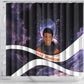 Mae Jemison Shower Curtain Cartoon Astronaut Portrait, The Sky Is Not the Limit Quote and Galaxy Dreamer - African Pride