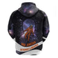 Mae Jemison Zip Hoodie Cartoon Astronaut Portrait, The Sky Is Not the Limit Quote and Galaxy Dreamer - African Pride