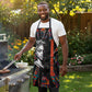 Chimamanda Ngozi Adichie Apron with Monochrome Portrait, The Danger of a Single Story Quote - African Pride