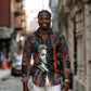 Chimamanda Ngozi Adichie Long Sleeve Button Shirt with Monochrome Portrait, The Danger of a Single Story Quote - African Pride