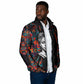 Chimamanda Ngozi Adichie Padded Jacket with Monochrome Portrait, The Danger of a Single Story Quote - African Pride
