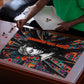 Chimamanda Ngozi Adichie Puzzle with Monochrome Portrait, The Danger of a Single Story Quote - African Pride