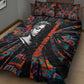 Chimamanda Ngozi Adichie Quilt Bed Set with Monochrome Portrait, The Danger of a Single Story Quote - African Pride