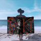 Chimamanda Ngozi Adichie Sarong with Monochrome Portrait, The Danger of a Single Story Quote - African Pride