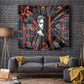 Chimamanda Ngozi Adichie Tapestry with Monochrome Portrait, The Danger of a Single Story Quote - African Pride