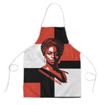 Chimamanda Ngozi Adichie Apron with Bold Red Portrait, We Should All Be Feminists Quote - African Pride