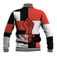 Chimamanda Ngozi Adichie Baseball Jacket with Bold Red Portrait, We Should All Be Feminists Quote - African Pride