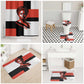 Chimamanda Ngozi Adichie Bathroom Set with Bold Red Portrait, We Should All Be Feminists Quote - African Pride