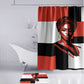 Chimamanda Ngozi Adichie Bathroom Set with Bold Red Portrait, We Should All Be Feminists Quote - African Pride