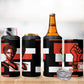 Chimamanda Ngozi Adichie 4 in 1 Can Cooler Tumbler with Bold Red Portrait, We Should All Be Feminists Quote - African Pride