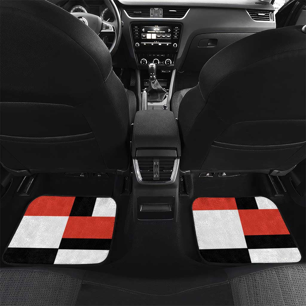 Chimamanda Ngozi Adichie Car Mats with Bold Red Portrait, We Should All Be Feminists Quote - African Pride