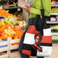Chimamanda Ngozi Adichie Grocery Bag with Bold Red Portrait, We Should All Be Feminists Quote - African Pride