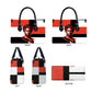 Chimamanda Ngozi Adichie Leather Bag with Bold Red Portrait, We Should All Be Feminists Quote - African Pride