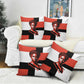 Chimamanda Ngozi Adichie Pillow Cover with Bold Red Portrait, We Should All Be Feminists Quote - African Pride