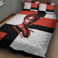 Chimamanda Ngozi Adichie Quilt Bed Set with Bold Red Portrait, We Should All Be Feminists Quote - African Pride