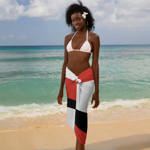 Chimamanda Ngozi Adichie Sarong with Bold Red Portrait, We Should All Be Feminists Quote - African Pride