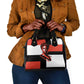 Chimamanda Ngozi Adichie Shoulder Handbag with Bold Red Portrait, We Should All Be Feminists Quote - African Pride
