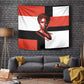 Chimamanda Ngozi Adichie Tapestry with Bold Red Portrait, We Should All Be Feminists Quote - African Pride