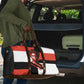 Chimamanda Ngozi Adichie Travel Bag with Bold Red Portrait, We Should All Be Feminists Quote - African Pride