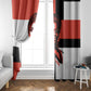 Chimamanda Ngozi Adichie Window Curtain with Bold Red Portrait, We Should All Be Feminists Quote - African Pride
