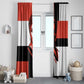 Chimamanda Ngozi Adichie Window Curtain with Bold Red Portrait, We Should All Be Feminists Quote - African Pride