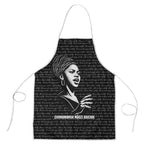 Chimamanda Ngozi Adichie Apron with Expressive Speaking Portrait, Stories Shape Reality - African Pride