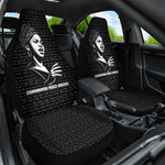 Chimamanda Ngozi Adichie Car Seat Cover with Expressive Speaking Portrait, Stories Shape Reality - African Pride