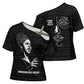 Chimamanda Ngozi Adichie Cross Shoulder Shirt with Expressive Speaking Portrait, Stories Shape Reality - African Pride