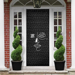Chimamanda Ngozi Adichie Door Cover with Expressive Speaking Portrait, Stories Shape Reality - African Pride