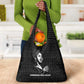 Chimamanda Ngozi Adichie Grocery Bag with Expressive Speaking Portrait, Stories Shape Reality - African Pride