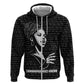 Chimamanda Ngozi Adichie Hoodie with Expressive Speaking Portrait, Stories Shape Reality - African Pride