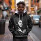 Chimamanda Ngozi Adichie Hoodie with Expressive Speaking Portrait, Stories Shape Reality - African Pride